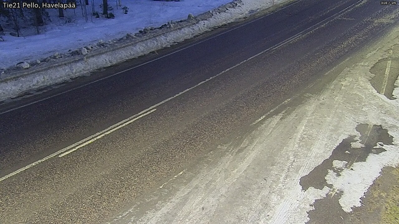 Kelikamerat Kuva Tie 21 Pello, Havelanpää, Pello, Lappi