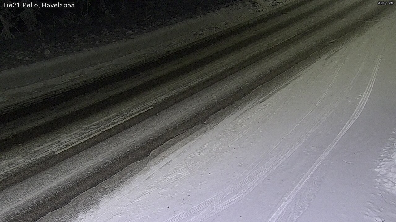 Kelikamerat Kuva Tie 21 Pello, Havelanpää, Pello, Lappi