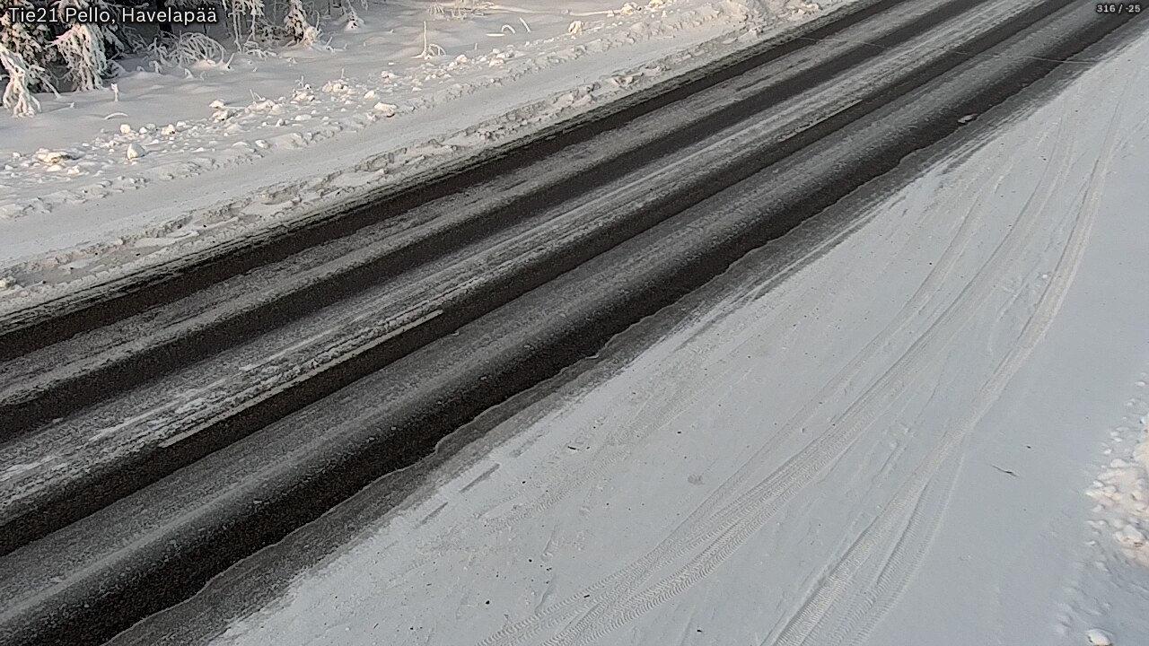 Weather Camera Image Road 21 Pello, Havelanpää, Pello, Lappi