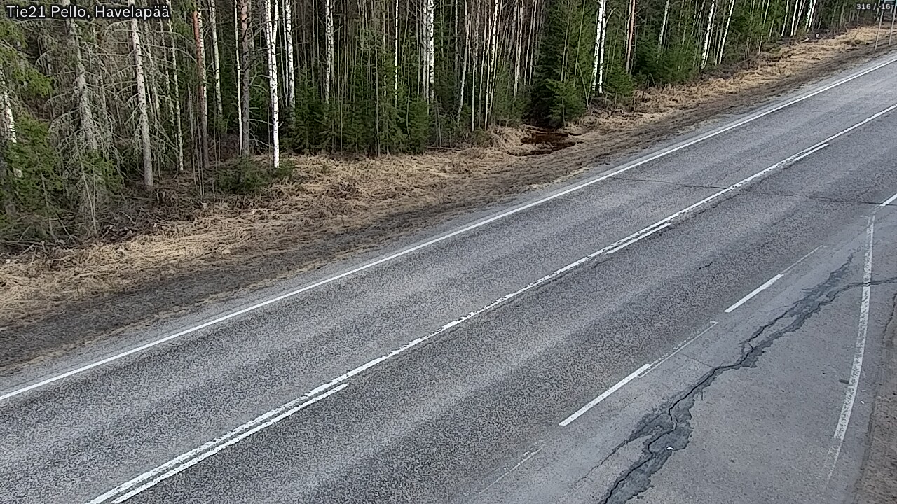Weather Camera Image Road 21 Pello, Havelanpää, Pello, Lappi