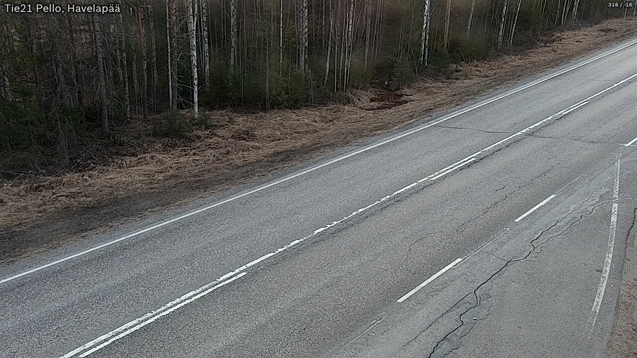 Weather Camera Image Road 21 Pello, Havelanpää, Pello, Lappi