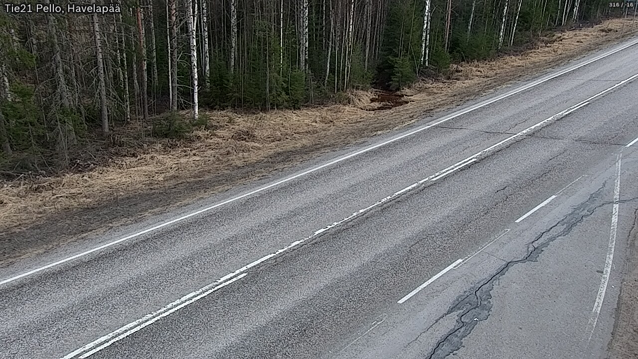 Weather Camera Image Road 21 Pello, Havelanpää, Pello, Lappi