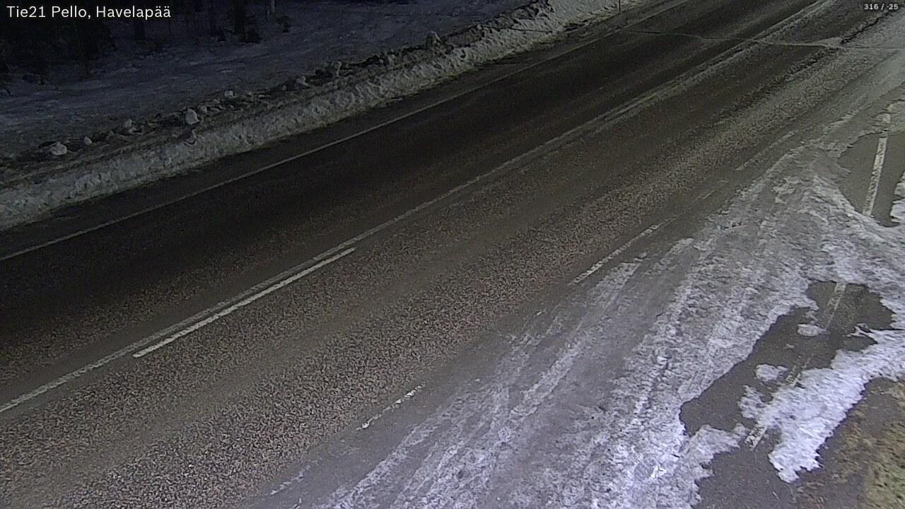 Kelikamerat Kuva Tie 21 Pello, Havelanpää, Pello, Lappi