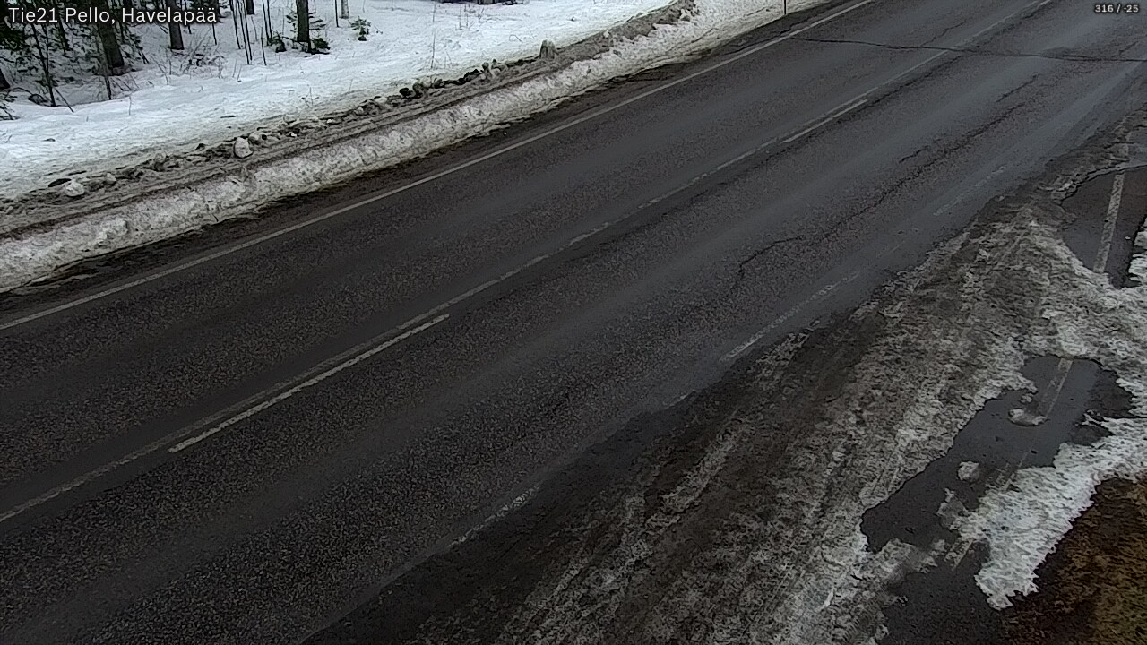 Weather Camera Image Road 21 Pello, Havelanpää, Pello, Lappi