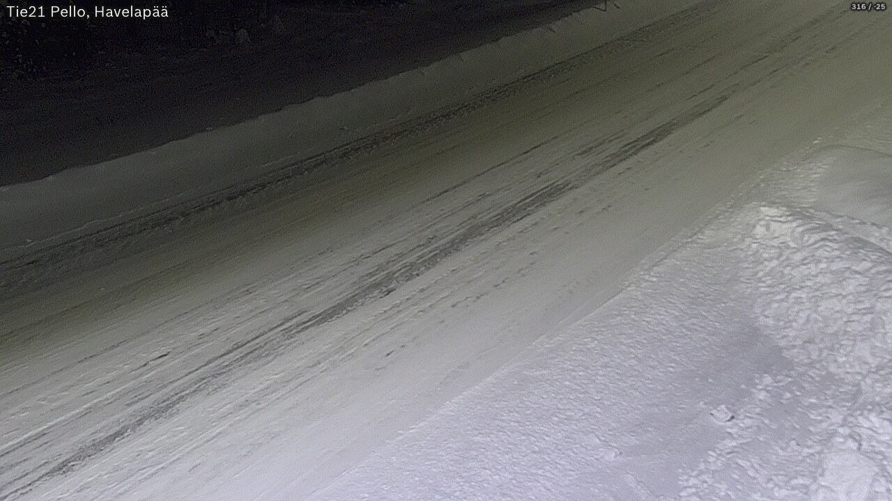 Weather Camera Image Väg 21 Pello, Havelanpää, Pello, Lappi