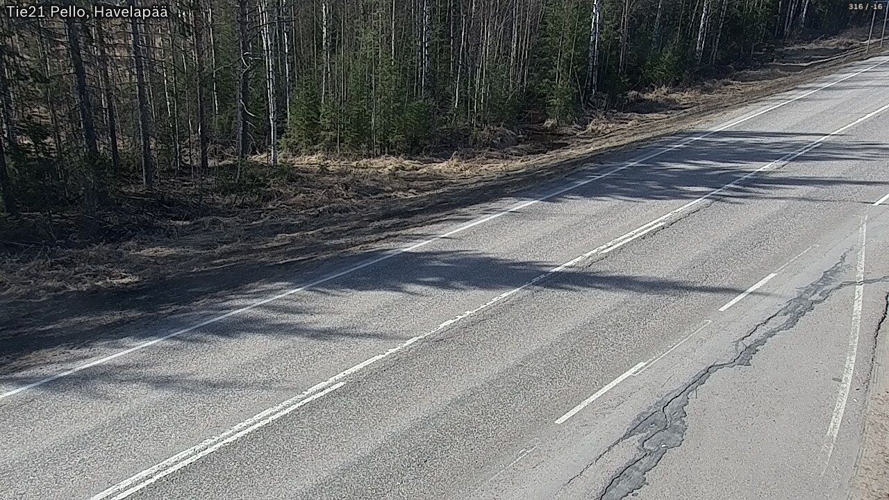 Weather Camera Image Road 21 Pello, Havelanpää, Pello, Lappi