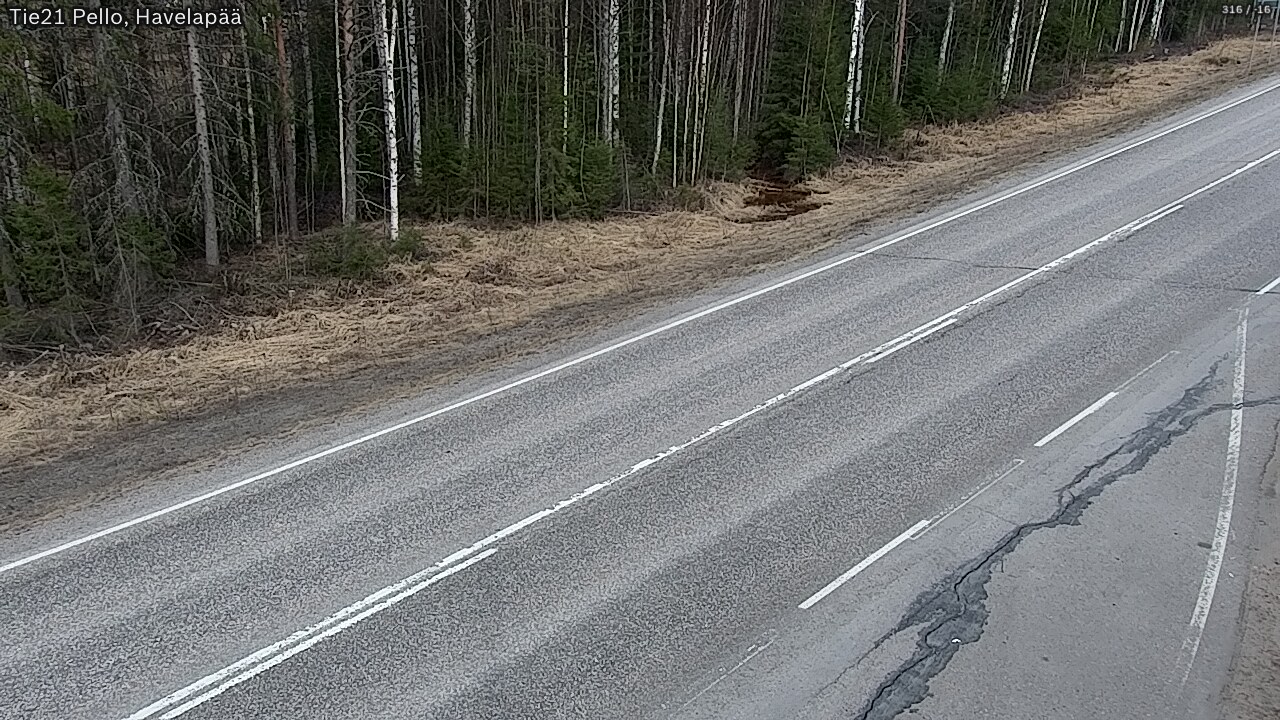Weather Camera Image Road 21 Pello, Havelanpää, Pello, Lappi
