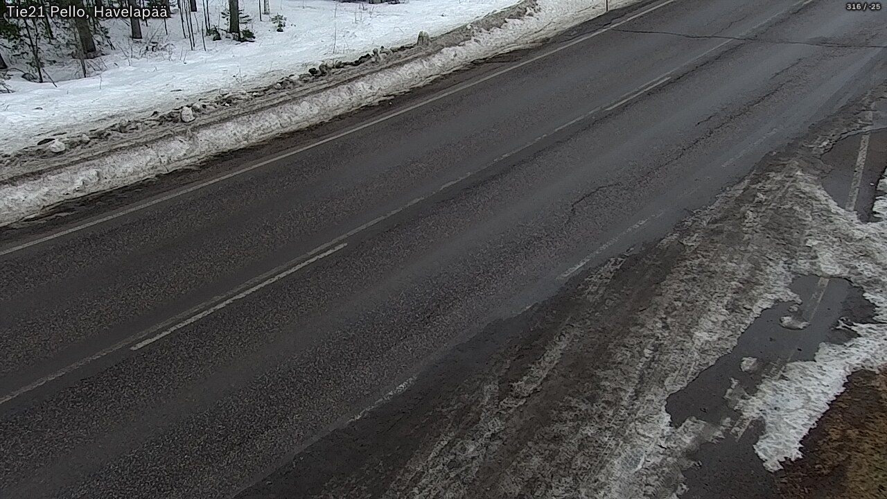 Weather Camera Image Road 21 Pello, Havelanpää, Pello, Lappi