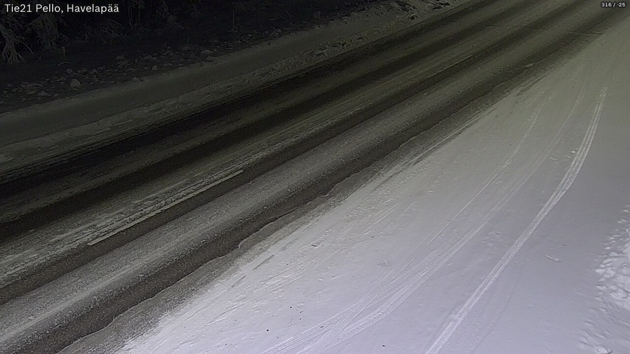 Kelikamerat Kuva Tie 21 Pello, Havelanpää, Pello, Lappi