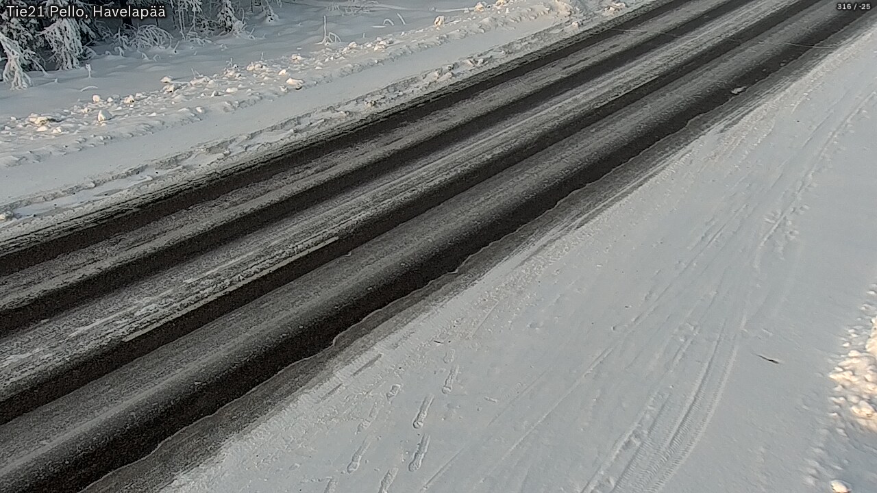 Kelikamerat Kuva Tie 21 Pello, Havelanpää, Pello, Lappi