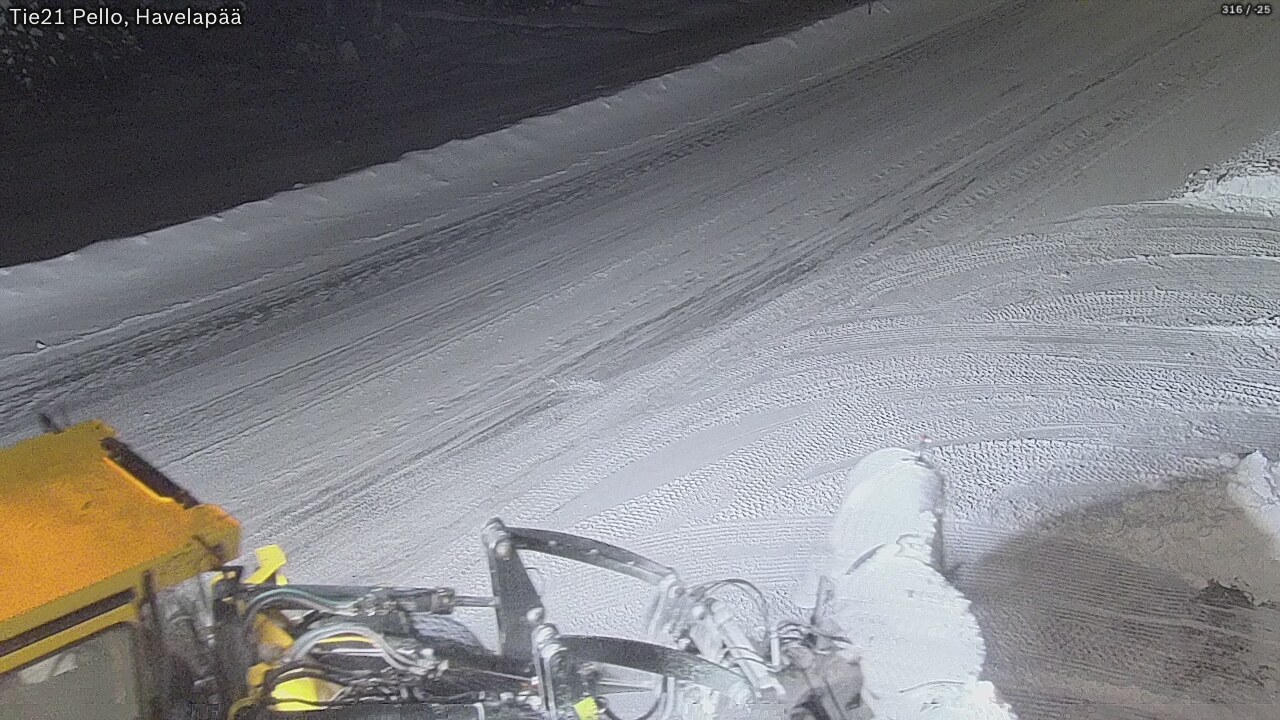 Weather Camera Image Väg 21 Pello, Havelanpää, Pello, Lappi