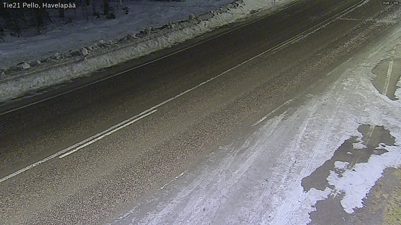 Kelikamerat Kuva Tie 21 Pello, Havelanpää, Pello, Lappi