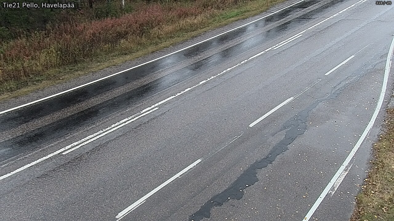 Weather Camera Image Väg 21 Pello, Havelanpää, Pello, Lappi