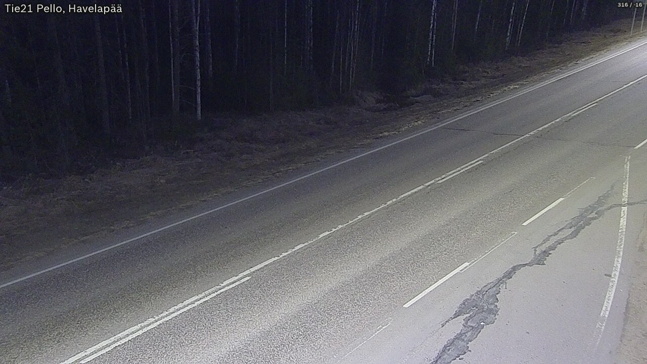 Weather Camera Image Road 21 Pello, Havelanpää, Pello, Lappi