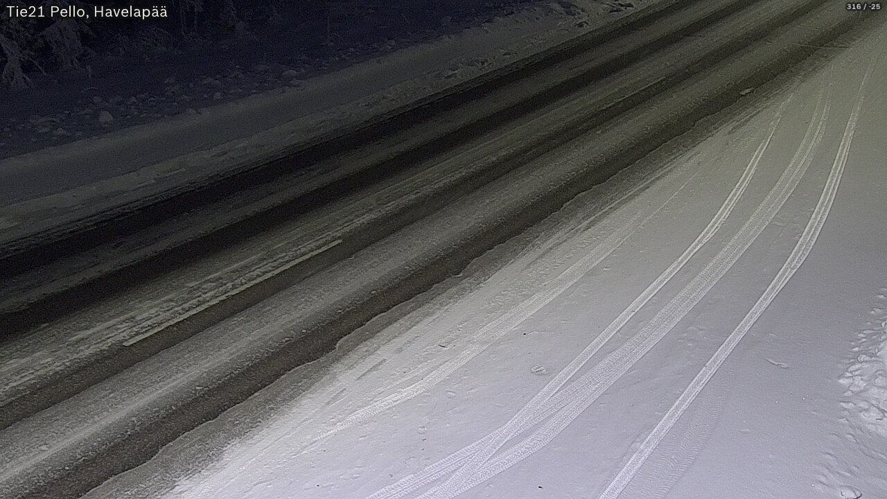 Kelikamerat Kuva Tie 21 Pello, Havelanpää, Pello, Lappi