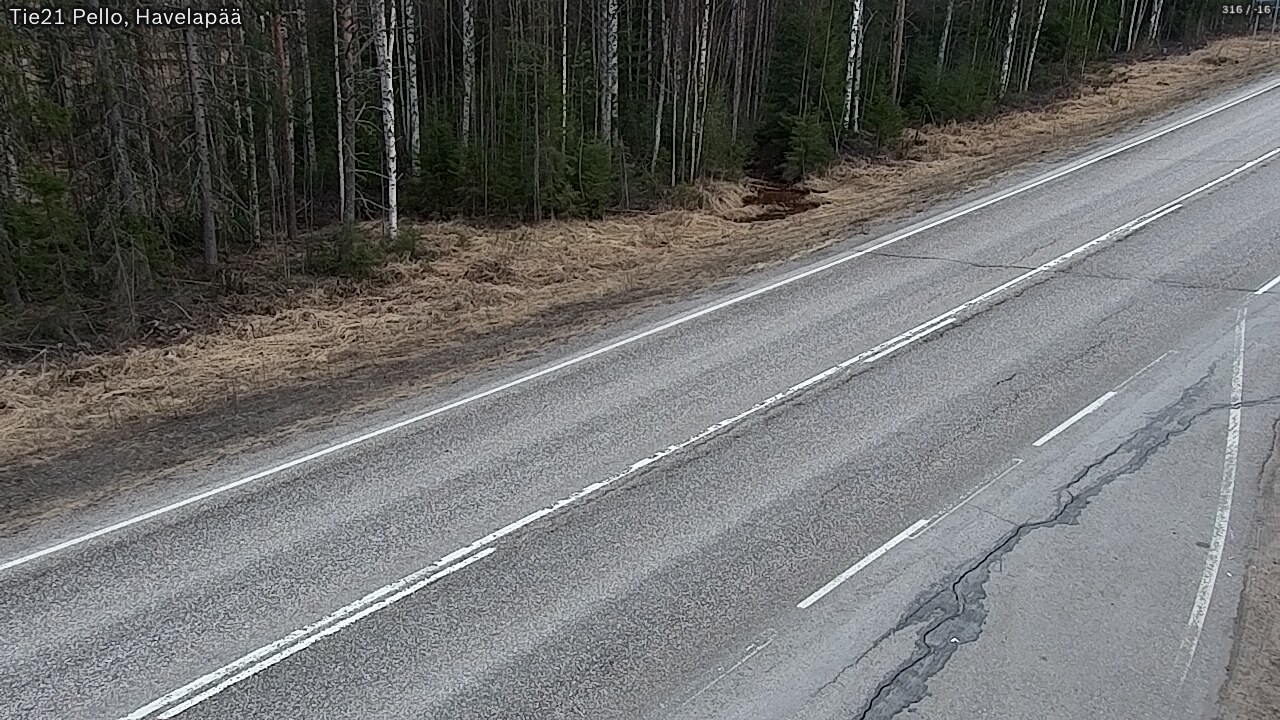 Weather Camera Image Road 21 Pello, Havelanpää, Pello, Lappi
