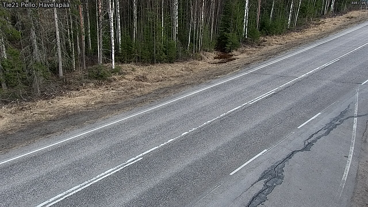 Weather Camera Image Road 21 Pello, Havelanpää, Pello, Lappi
