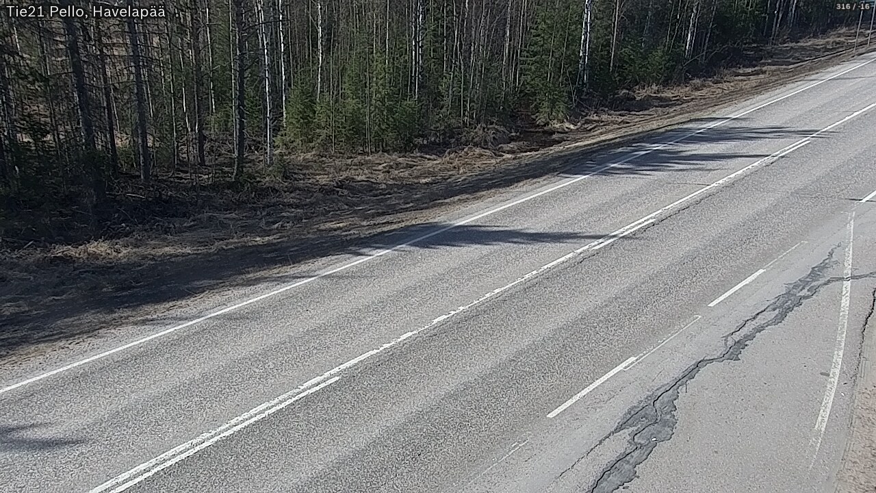Weather Camera Image Road 21 Pello, Havelanpää, Pello, Lappi