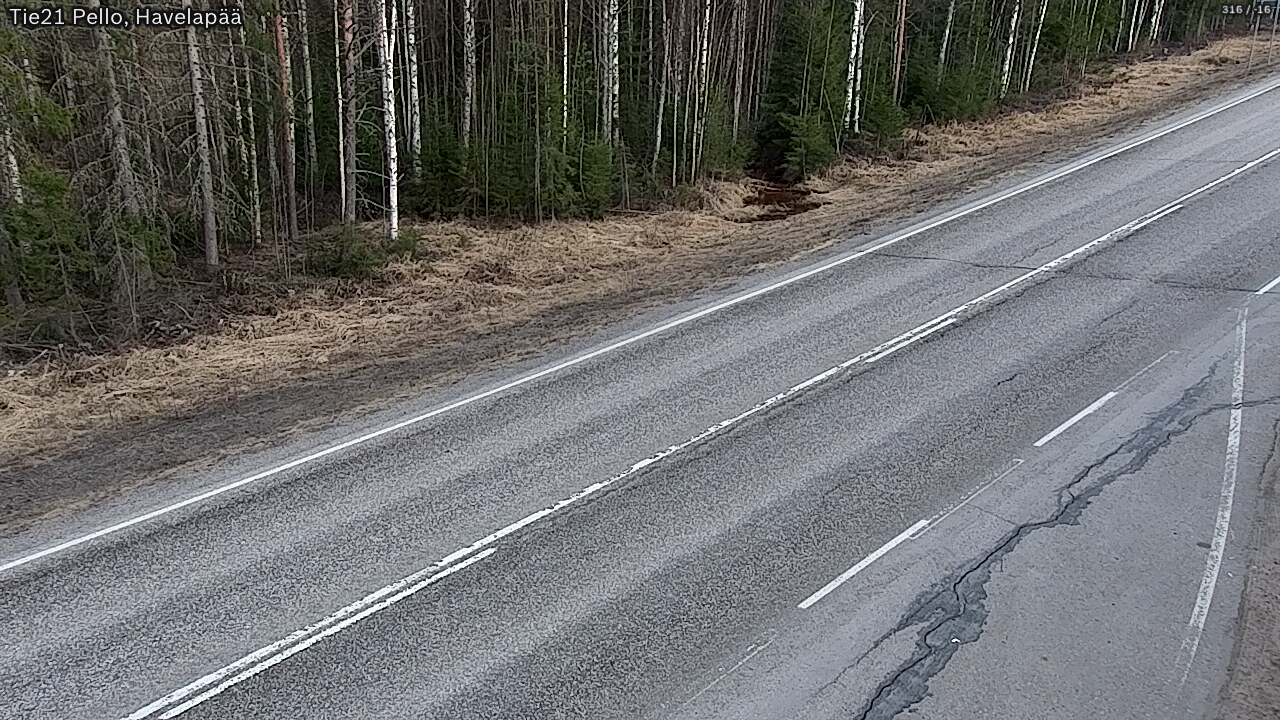 Weather Camera Image Road 21 Pello, Havelanpää, Pello, Lappi