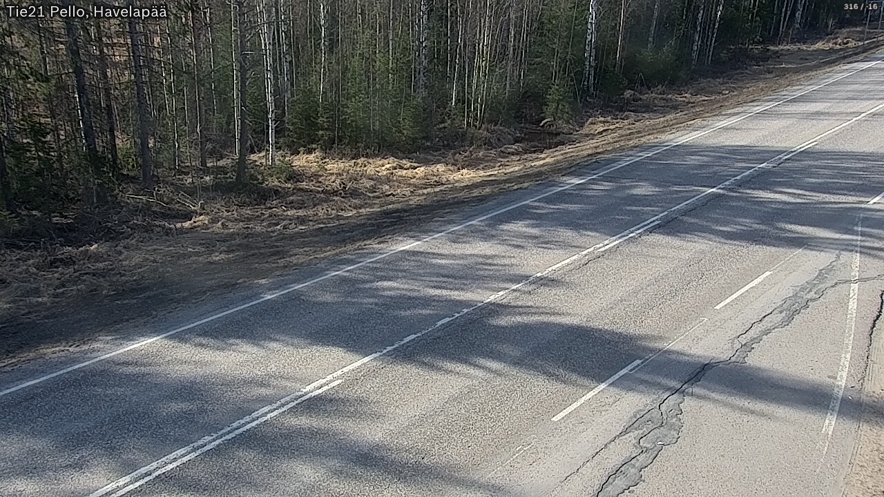 Weather Camera Image Road 21 Pello, Havelanpää, Pello, Lappi
