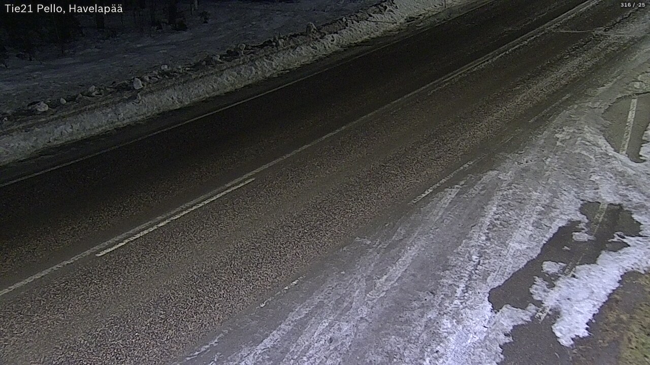 Kelikamerat Kuva Tie 21 Pello, Havelanpää, Pello, Lappi