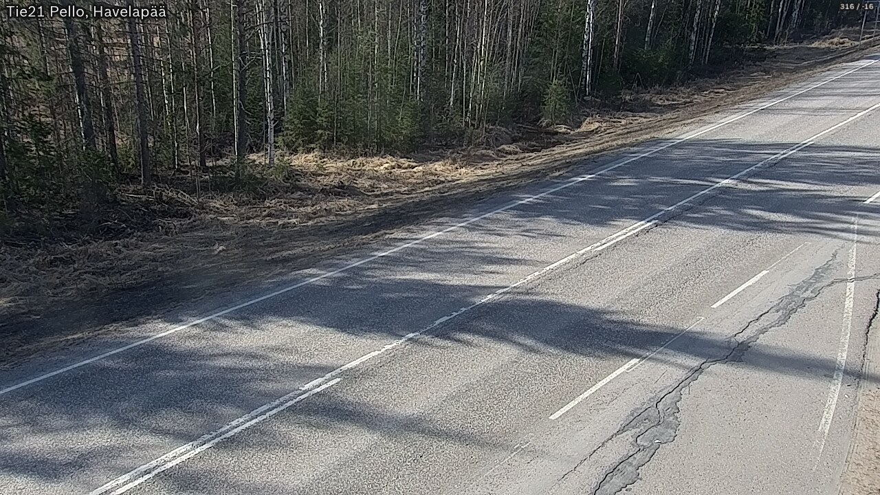 Weather Camera Image Road 21 Pello, Havelanpää, Pello, Lappi
