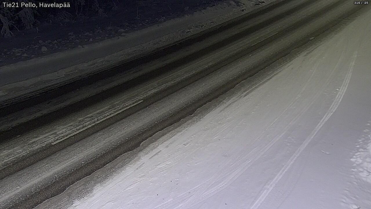 Kelikamerat Kuva Tie 21 Pello, Havelanpää, Pello, Lappi