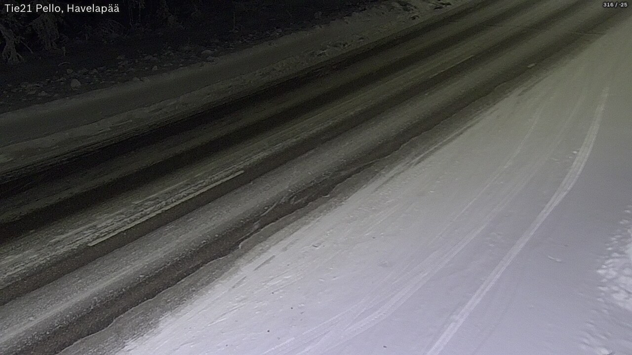 Kelikamerat Kuva Tie 21 Pello, Havelanpää, Pello, Lappi