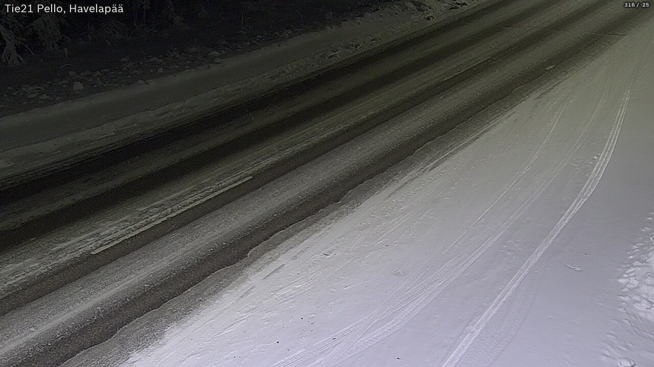 Kelikamerat Kuva Tie 21 Pello, Havelanpää, Pello, Lappi