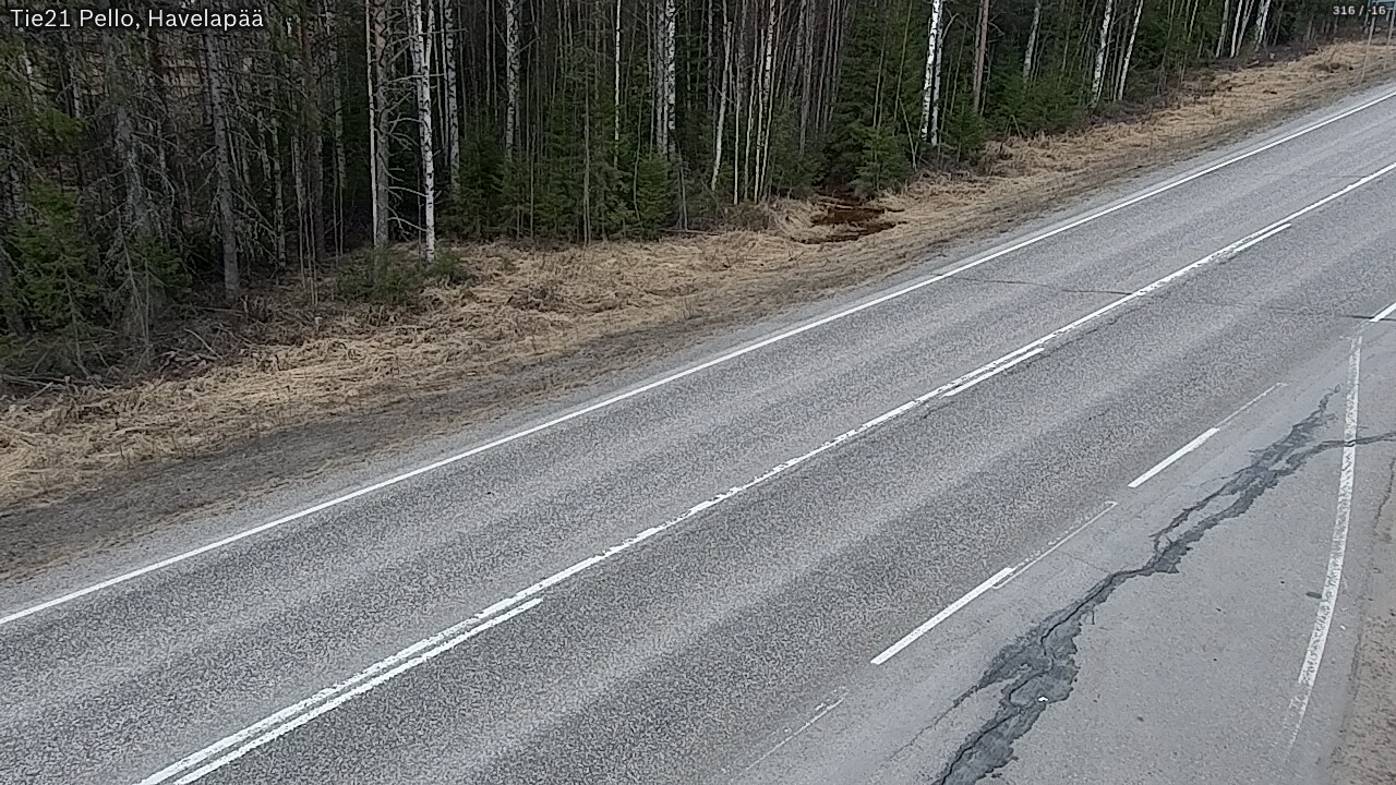 Weather Camera Image Road 21 Pello, Havelanpää, Pello, Lappi