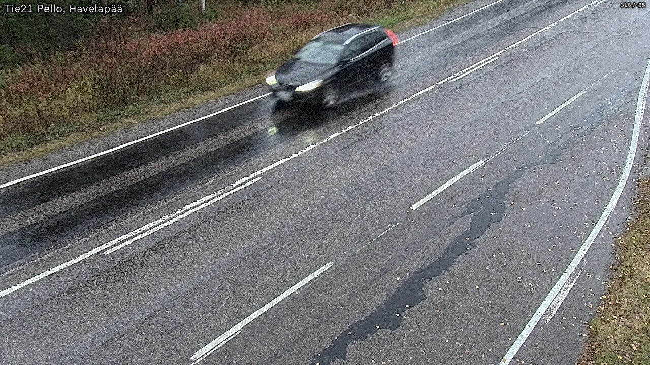 Weather Camera Image Väg 21 Pello, Havelanpää, Pello, Lappi