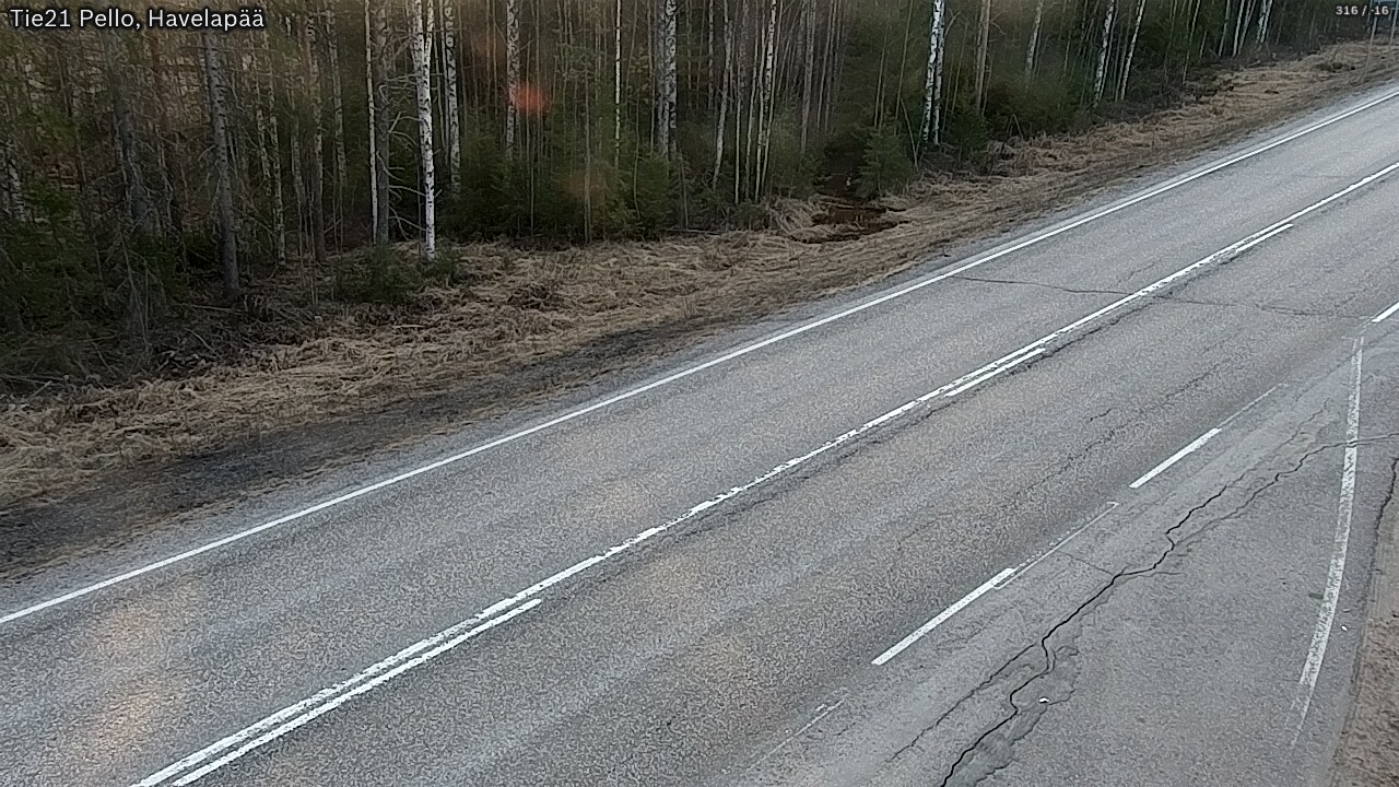 Weather Camera Image Road 21 Pello, Havelanpää, Pello, Lappi