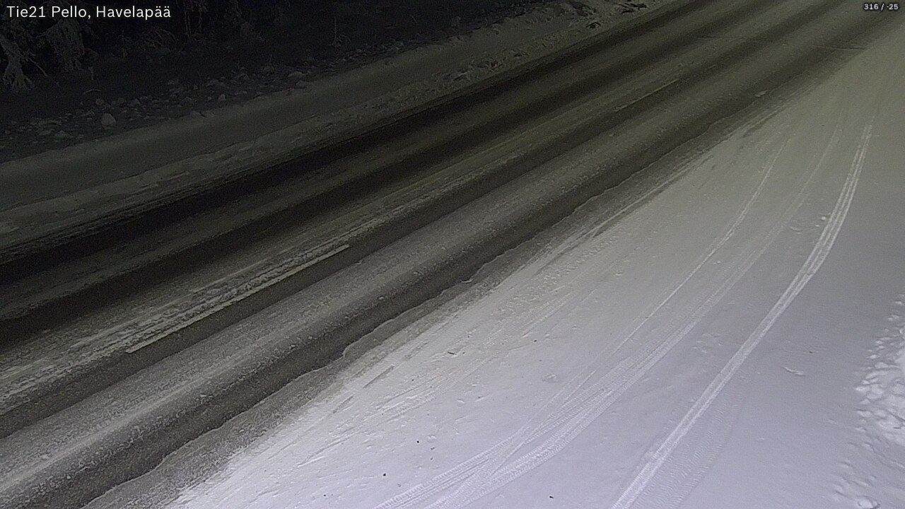 Kelikamerat Kuva Tie 21 Pello, Havelanpää, Pello, Lappi