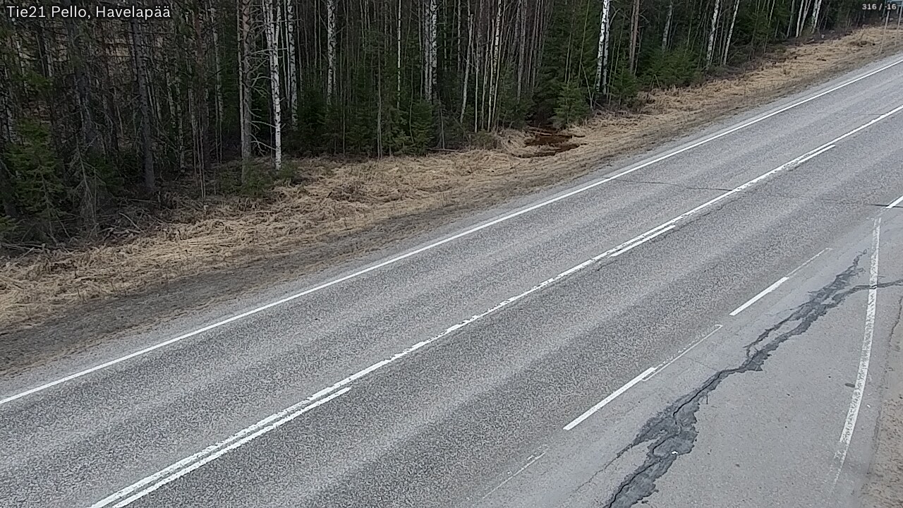 Weather Camera Image Road 21 Pello, Havelanpää, Pello, Lappi
