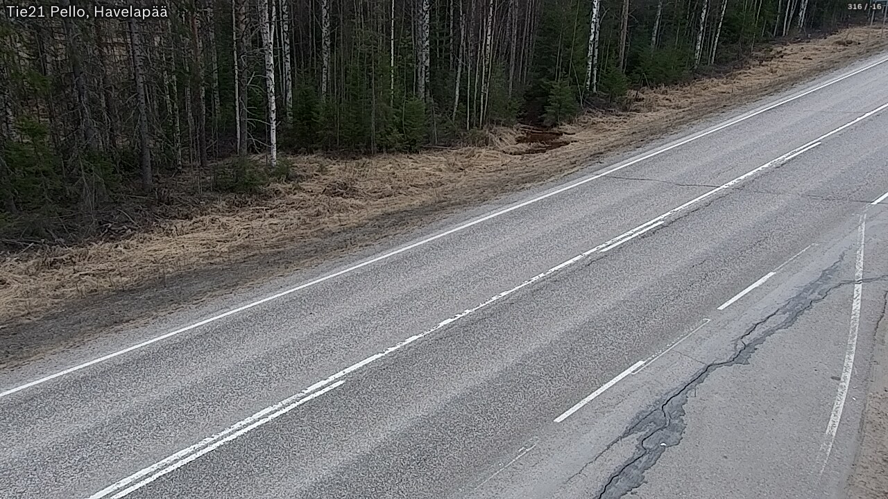 Weather Camera Image Road 21 Pello, Havelanpää, Pello, Lappi