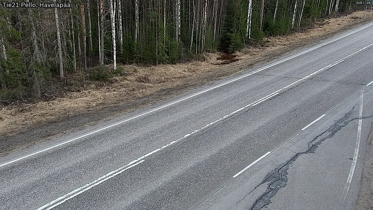Weather Camera Image Road 21 Pello, Havelanpää, Pello, Lappi