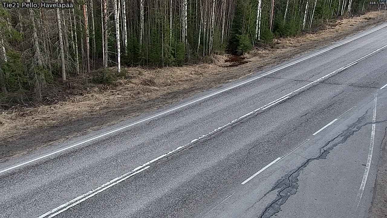 Weather Camera Image Road 21 Pello, Havelanpää, Pello, Lappi