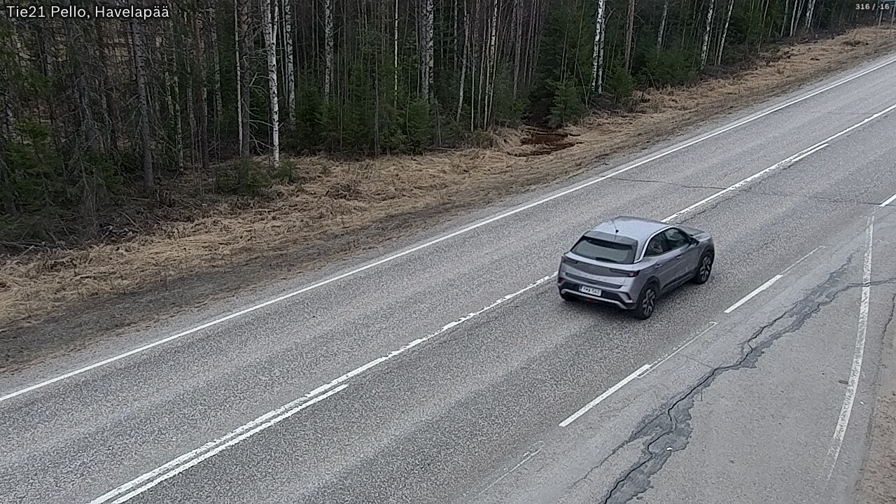 Weather Camera Image Road 21 Pello, Havelanpää, Pello, Lappi