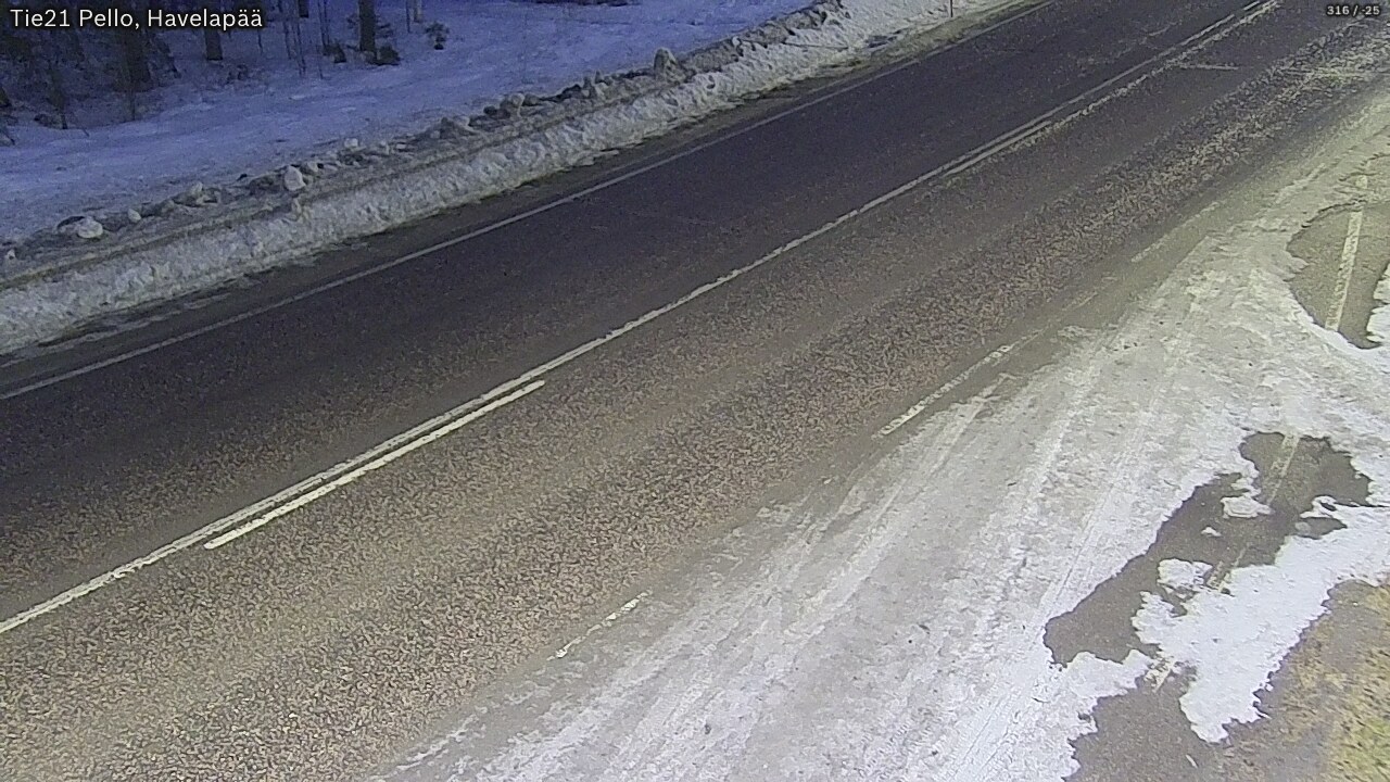 Kelikamerat Kuva Tie 21 Pello, Havelanpää, Pello, Lappi