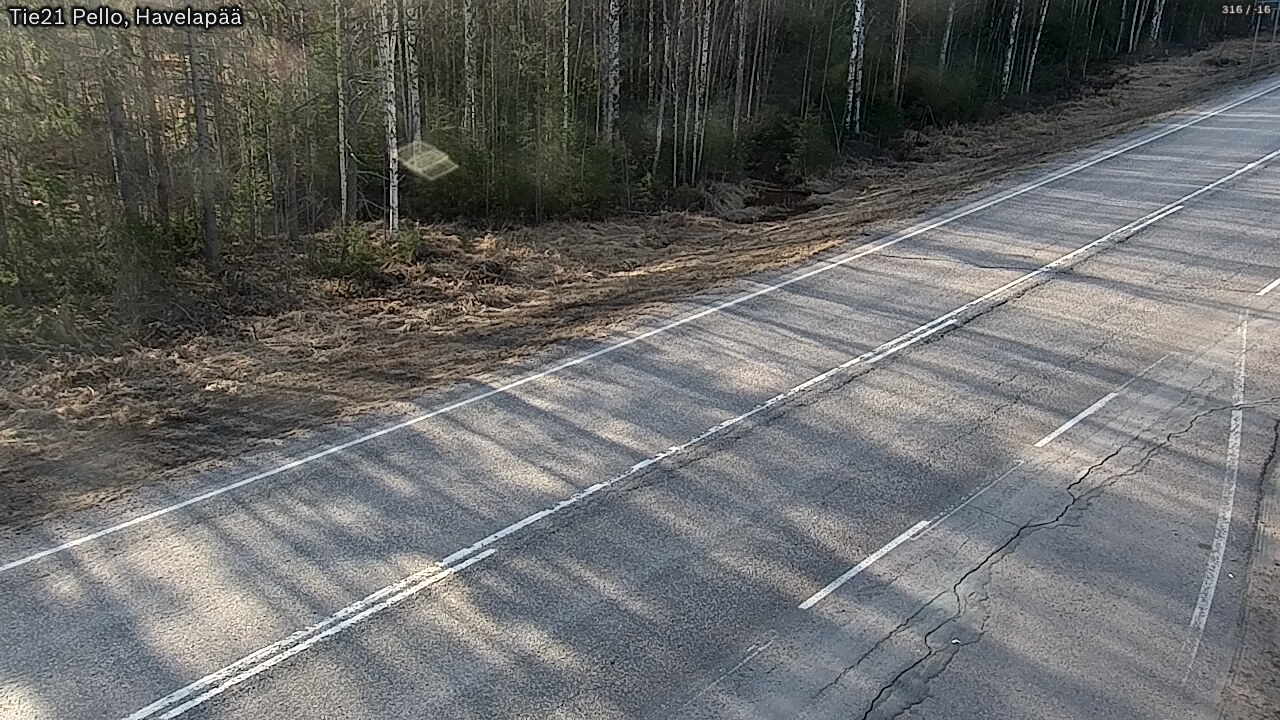 Weather Camera Image Road 21 Pello, Havelanpää, Pello, Lappi
