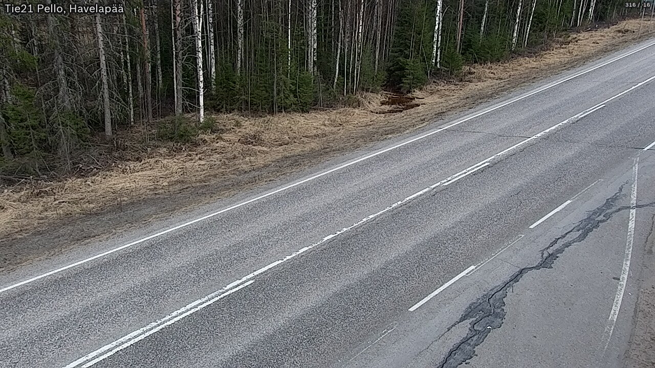 Weather Camera Image Road 21 Pello, Havelanpää, Pello, Lappi