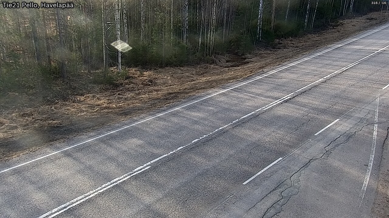 Weather Camera Image Road 21 Pello, Havelanpää, Pello, Lappi
