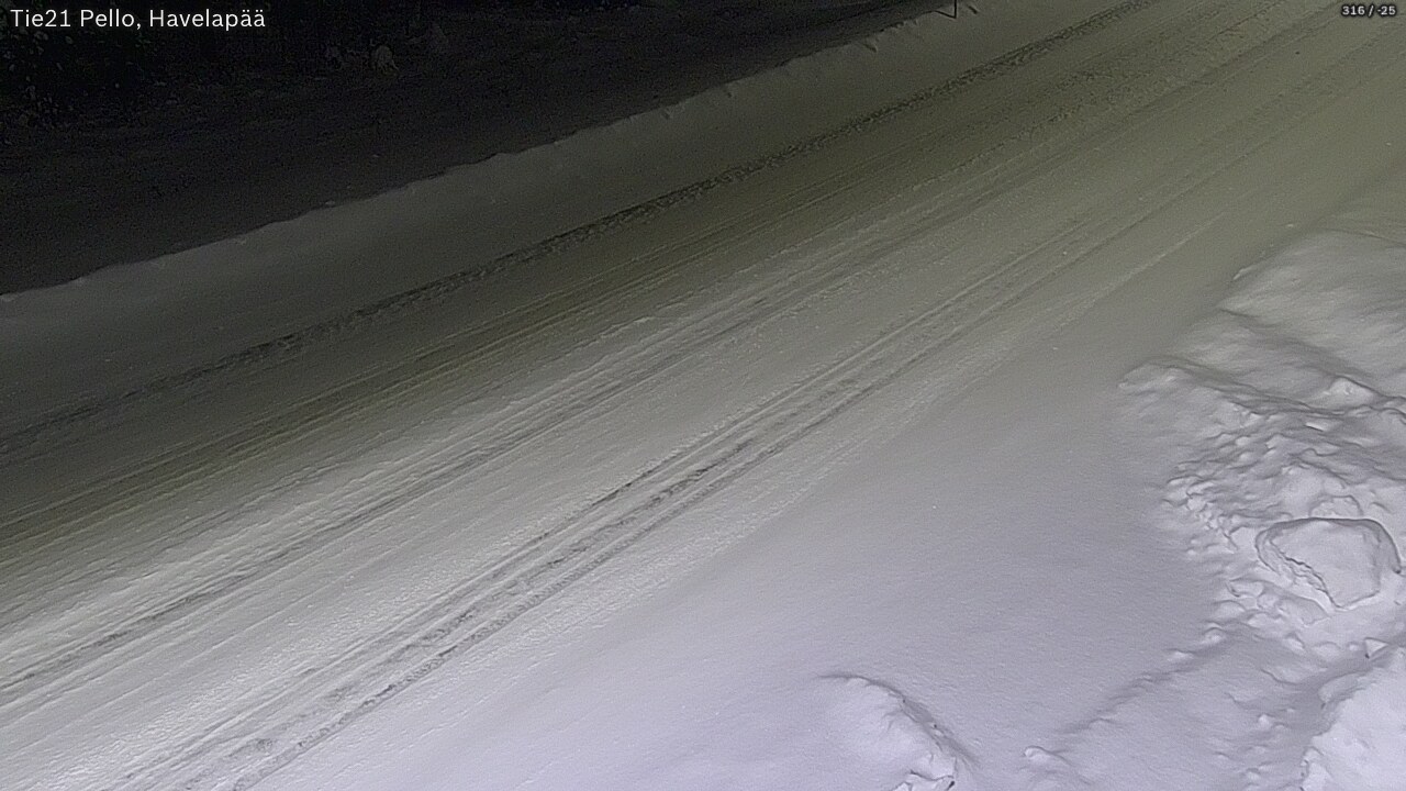 Weather Camera Image Väg 21 Pello, Havelanpää, Pello, Lappi