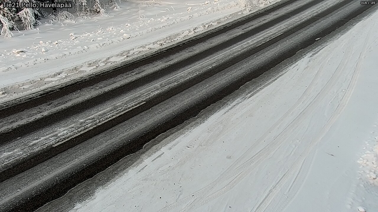 Weather Camera Image Road 21 Pello, Havelanpää, Pello, Lappi