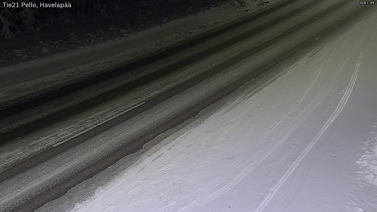 Kelikamerat Kuva Tie 21 Pello, Havelanpää, Pello, Lappi