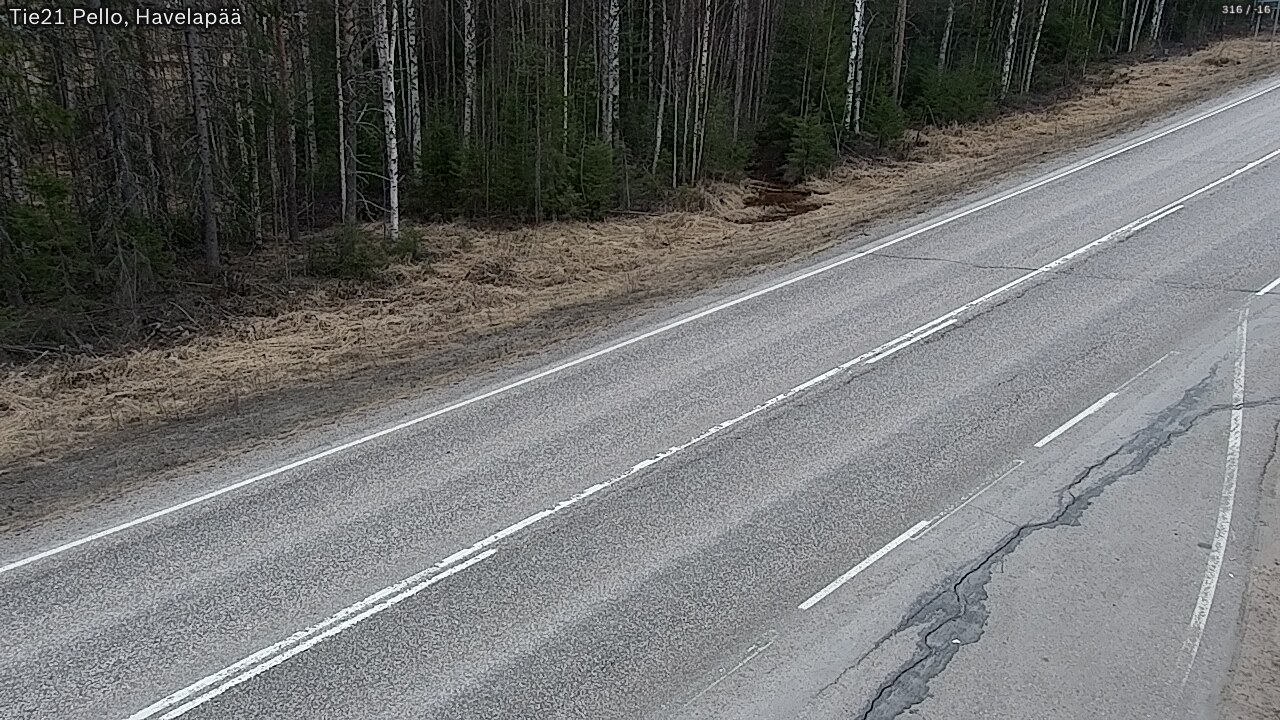 Weather Camera Image Road 21 Pello, Havelanpää, Pello, Lappi