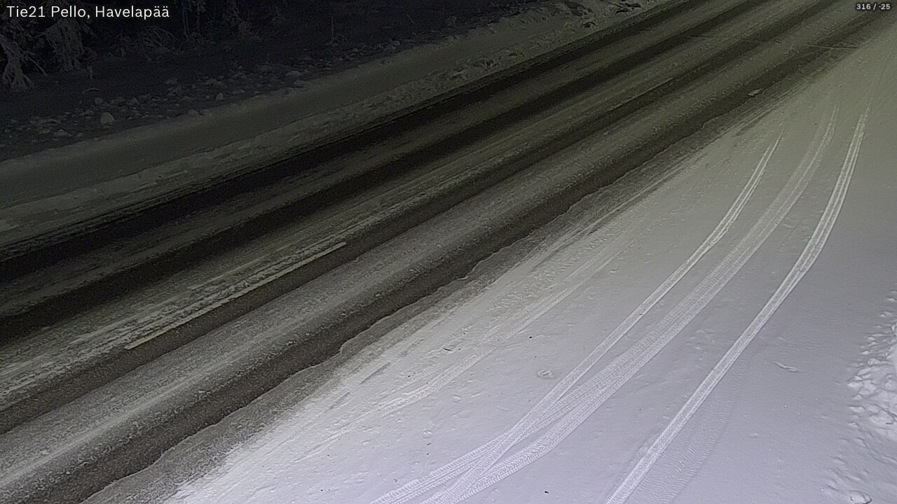 Kelikamerat Kuva Tie 21 Pello, Havelanpää, Pello, Lappi