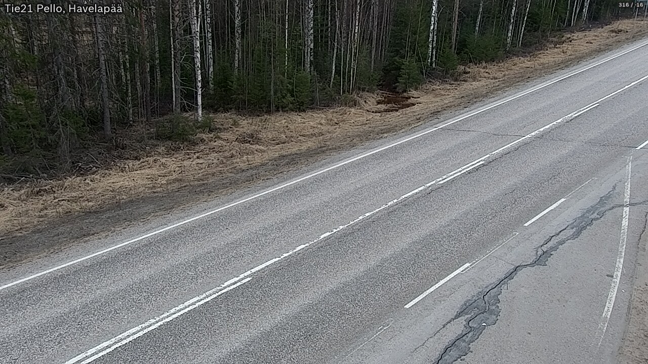 Weather Camera Image Road 21 Pello, Havelanpää, Pello, Lappi
