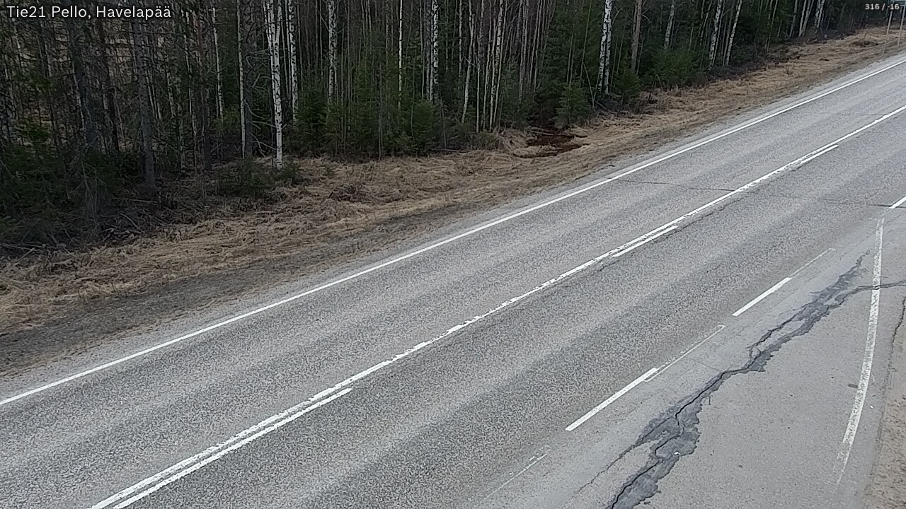 Weather Camera Image Road 21 Pello, Havelanpää, Pello, Lappi