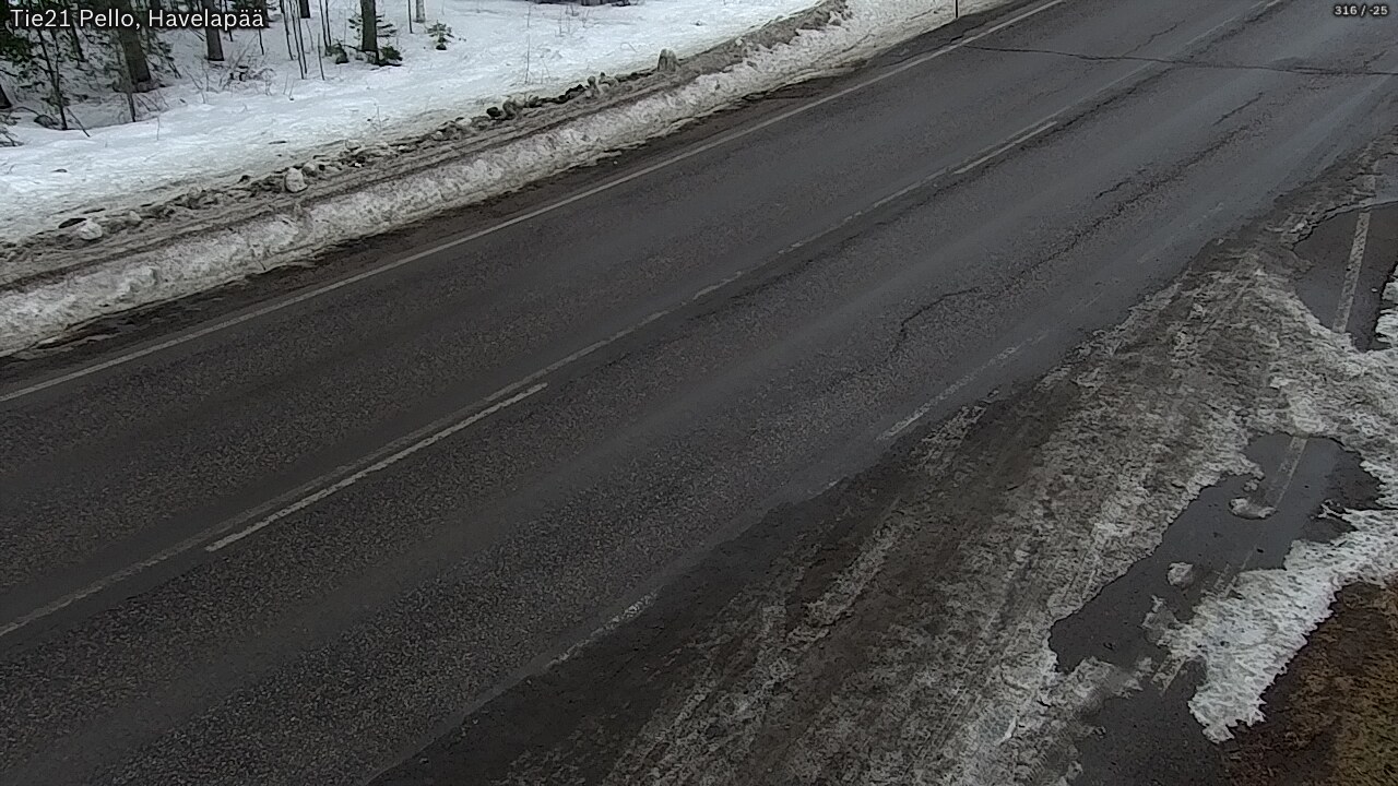 Weather Camera Image Road 21 Pello, Havelanpää, Pello, Lappi